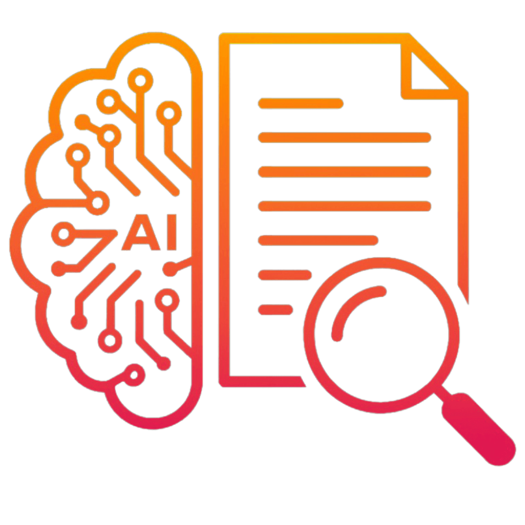 AI-powered document analysis illustration